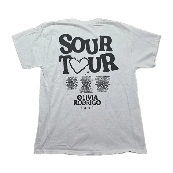 Olivia Rodrigo T Shirt Sour Tour Large 2022 - Picture 2 of 7